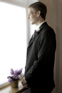 Daniel--anxiously awaiting the wedding to begin!
